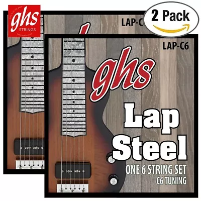 2-PACK GHS LAP-C6 Lap Steel Electric Guitar Strings With C Tuning • $21.49