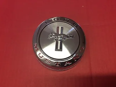 Mustang 1966 Gas Cap Chrome With Retaining Cable Running Pony Tri Bar • $64.95