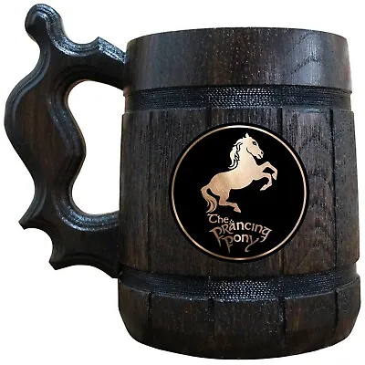 £28.23 • Buy The Prancing Pony Wooden Beer Mug, Lord Of The Rings Beer Gift, Hobbit Mug, LOTR