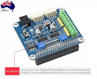 2.5A Stepper Motor Driver Controller HAT For Raspberry Pi Zero 2W 3 4 Model B • $32.99