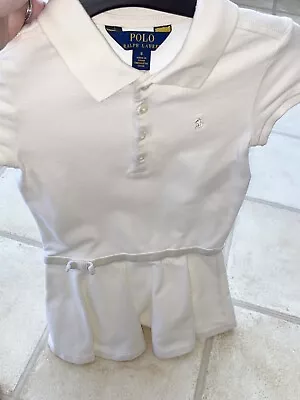 £9 • Buy Ralph Lauren Girls Polo White Dress Girls  6 Years.  GREAT CONDITION