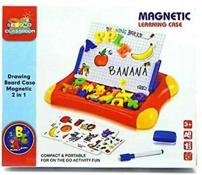 £9.99 • Buy Magnetic Drawing Board 2 In 1 Portable Learning Case Educational Toy