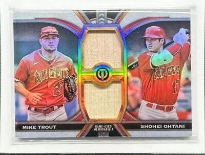 2023 Topps Tribute Mike Trout Shohei Ohtani Dual GU Bat Relic #124/199 Angels • $10.50