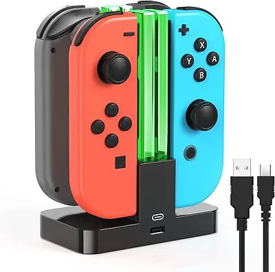 Joy-con Charging Dock Charger Stand Station For Nintendo Switch Controller • $11.98