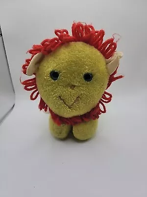 Vintage Eden Musical Lion Plush Stuffed Animal Toy 6” Yellow Red Rare READ • $25