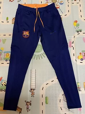 Nike FC Barcelona Strike Mens Sz XL Blue Void Orange Soccer Pants DH7684-492 NEW • $102.56