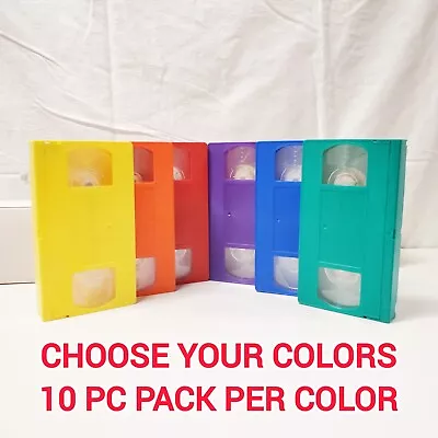 VHS Video Cassette Shells Empty  Blank Colored V-0 Bulk Prop Party 20 PC Pack • $49.98