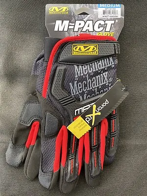 Mechanix Wear - “MD” MPACT RESISTANT WORK GLOVES - M-PACT® - Black/Red • $21.99