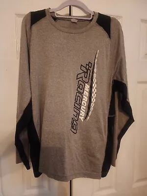Mercury Outboard Parts  Mercury Racing  Gray/blk -  Long Sleeve   Xl Poly Shirt  • $39.95