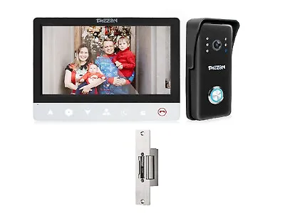 TMEZON Video Doorbell Camera Security Intercom System  7  Monitor With NO Lock • $119.99