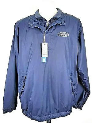 NORTH END Mens Ultrasoft Blue FORD Pullover WORK TUNIC TOP JACKET - XL - £49 • $17.37