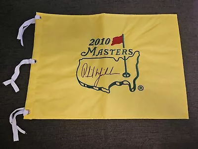 Phil Mickelson Facsimile Signed 2010 Authentic PGA Masters Flag  AUTO PENNED   • $149