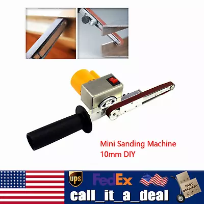 Hand-held Electric Belt Sander Mini Grinder Small Machine With 10* Sanding Belts • $46