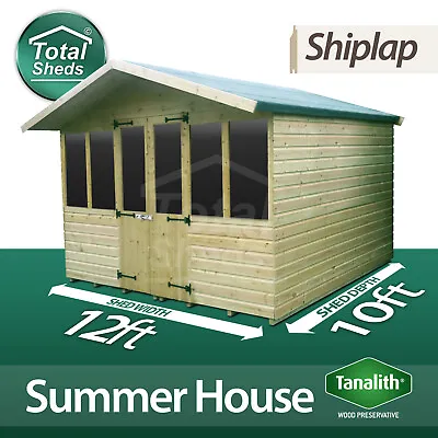 12 X 10 SUPREME SUMMER HOUSE LOG CABIN OFFICEBAR SHED HIGH QUALITY WOODEN TIMBER • £2487.67