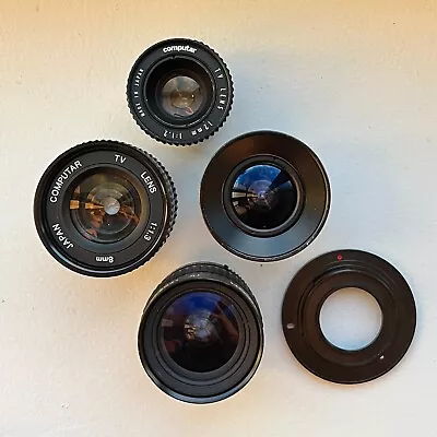 📸 X4 TV / CCTV Cine Lenses Lot • $40