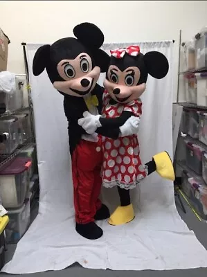 Mickey And Minnie Mouse Full Mascot Adult Costumes For Birthday Halloween Party • $370