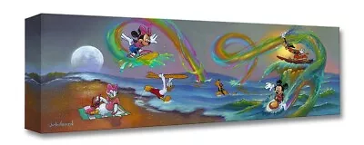 Mickey Mouse Walt Disney Fine Art Jim Warren Lt Ed TOC Print Mickey's Crazy Wave • £144.57