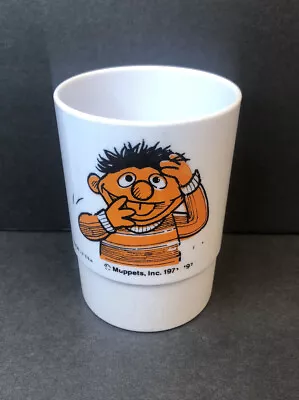 Ernie Sesame Street Stackable Plastic Cup Vintage 19711977 • $6