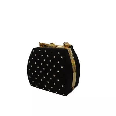 Trapeze Shaped Handbags Women Black With Gold Studs • $34.34