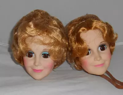 Vintage Vinyl MADAME ALEXANDER Portrait 2 DOLL Head Lot!  Restore~replace~parts • $15.99