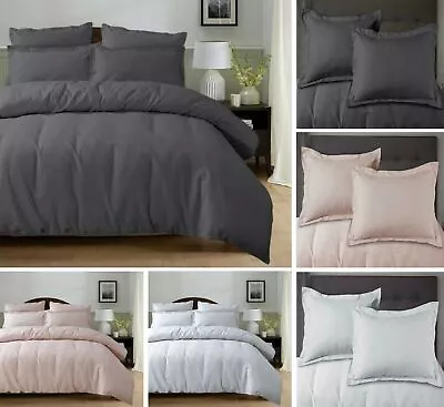 Waffle Warm 100% Cotton Luxury Bedding Duvet Set Quilt Cover & Two Pillow Cases • £16.99