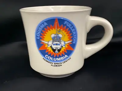 Vintage Columbia Ceramic Mug NASA Shuttle Mission Control Lousma Fullerton NEW! • $25.68