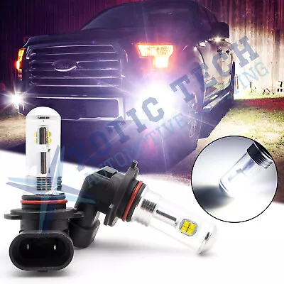 Xenon White LED Fog Light Bulbs Bright H10 9145 80W Lamp For Ford F150 2002-2016 • $14.93