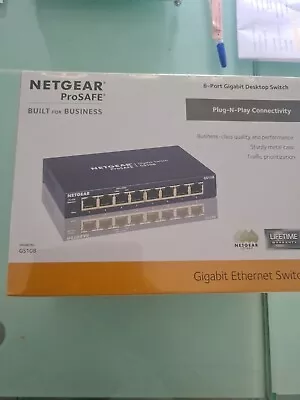 NETGEAR Prosafe GS108-400NAS 8-Port Gigabit Switch • $70