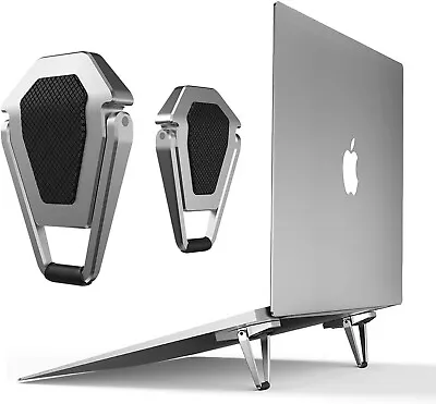 2PC Portable Invisible Laptop Stand Mini Aluminum Cooling Pad12-17 In CARRY-ON • $13.99
