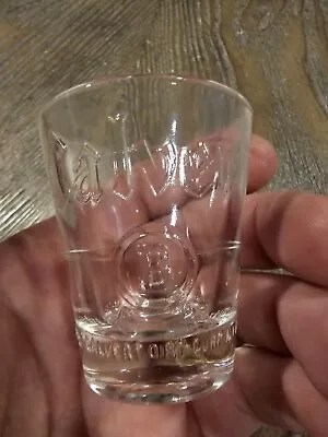 Calvert Reserve B Whiskey Embossed Vintage Shot Glass • $9.99