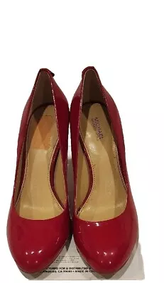 Michael Kors Red Patent Leather  Heels Size 7.5 • $19