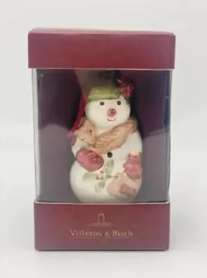 Villeroy & Boch Lady Snowman Porcelain Christmas Ornament NIB • $18.99