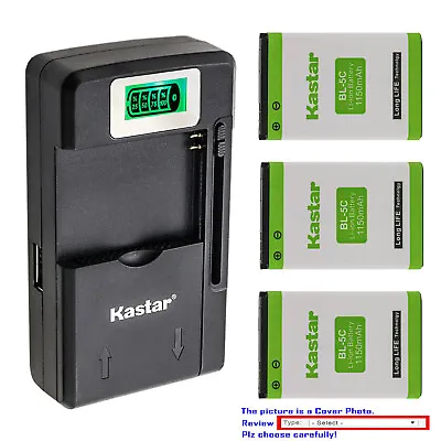 $21.99 • Buy Kastar BL-5C Battery Charger For RTX 10000058, Beatfoxx Beachside BS-20BTB