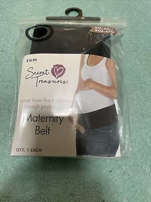 Secret Treasures Maternity Black Belt Size 3 XL To 4 XL New Free Shipping • $18.88