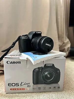 Canon EOS 600D Kiss X5 Black (Kit W/ EF EF-S 18-55mm Lens) Used Excellent  • £200