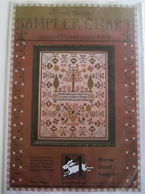 VTG Moira Blackburn MARIA SHORT SAMPLER Traditional Cross Stitch Pattern UK • $13