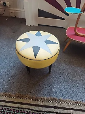 Sherbourne  Vintage Retro Footstool  Removable Dansette Legs • £55