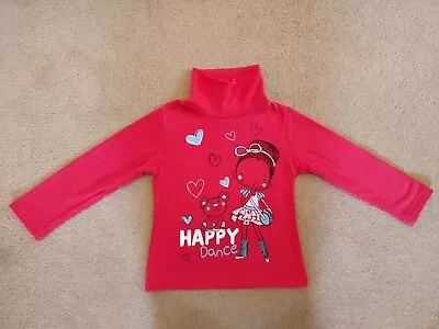 £3.99 • Buy Baby Kids Roll Neck Long Sleeve Top Blouse Red 18-24 Months