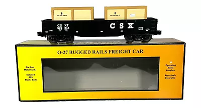 30-4224A MTH O-Gauge CSX (#999045) Gondola W/(2) Crates • $39.95