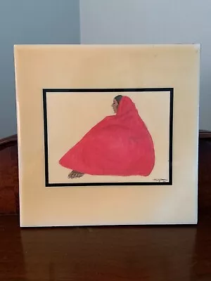 A.r.t. Co. Ceramic Tile R. C. Gorman Pink Shawl Signed By Artist • $35