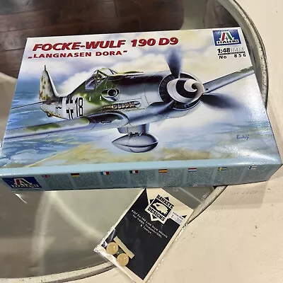 Italeri 1/48 Scale Focke-Wulf Fw 190 D9  Langnasen Dora  - NOB! W/ Extra! • $31.38