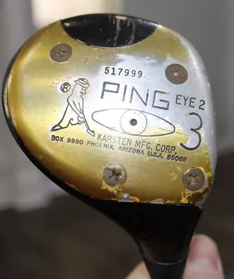 Vintage Ping Eye 2 Fairway 3 Wood With Steel Shaft • $14.99