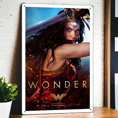 Wonder Woman (2017) Metal Movie Poster Tin Sign Plaque Film 8 X12  • $6.99
