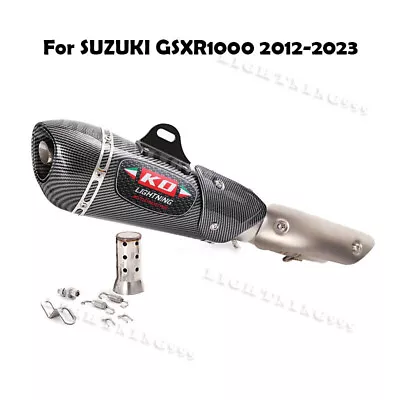 Slip On For Suzuki GSXR1000 2012-2023 Exhaust System Mid Link Pipe Muffler Tips • $209