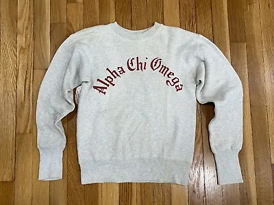Vintage 1950’s Champion Sweatshirt Alpha Chi Omega Crewneck Women’s Small USA • $229.99