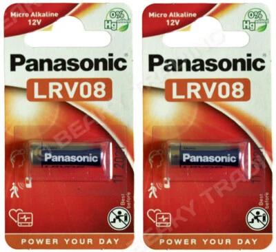 £3.25 • Buy Value Pack 2 X Genuine Panasonic 23A L1028 A23 LRV08 MN21 Alkaline Battery 12v  