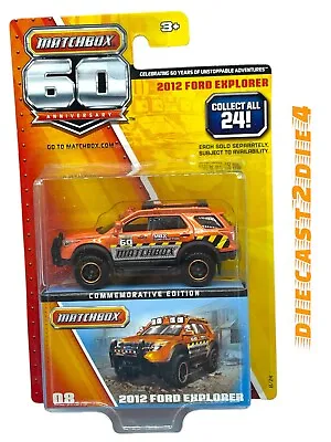 New/Sealed Matchbox 2012 Release 2012 FORD EXPLORER #08 60th Anniversary • $10.99
