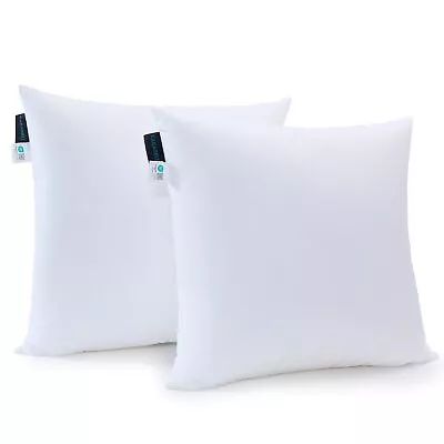 8x18 White Pillows Insert 2-Pack 100% Cotton Down Alternative Indoor/Outdoor • $14.99