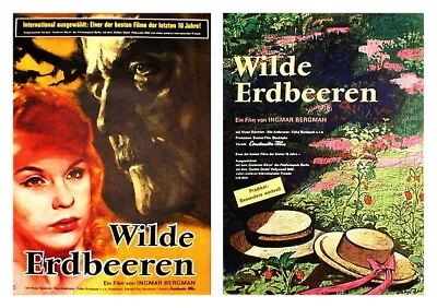 Ingmar Bergman's 1957 Wild Strawberries Double Side 23 X 33 German Movie Poster  • $125.75