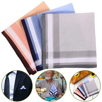  3 Pcs Handkerchiefs For Retro Cotton Bandannas High Density • £9.28